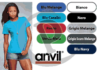 T Shirt Personalizzate ANVIL Fashion Basic Tee Donna